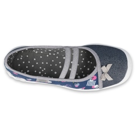 Befado children's shoes 116Y276 navy blue silver grey 1