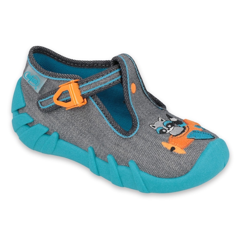 Befado children's shoes 110P392 blue orange grey 1