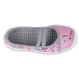 Befado children's shoes 116X280 pink grey 1