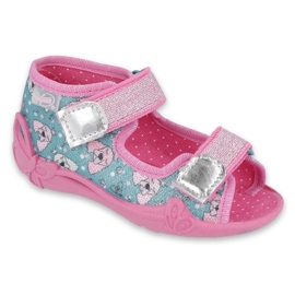Befado children's shoes 242P107 pink silver multicolored 1 Befado children's shoes 242P107 pink silver multicolored 1