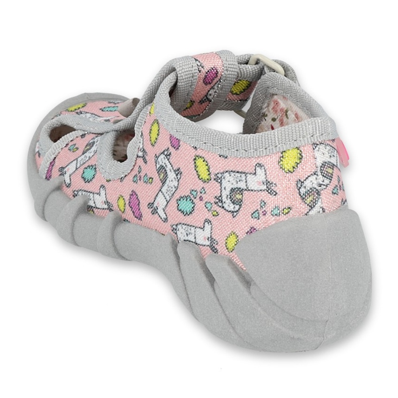 Befado children's shoes 190P099 pink grey 2 Befado children's shoes 190P099 pink grey 2