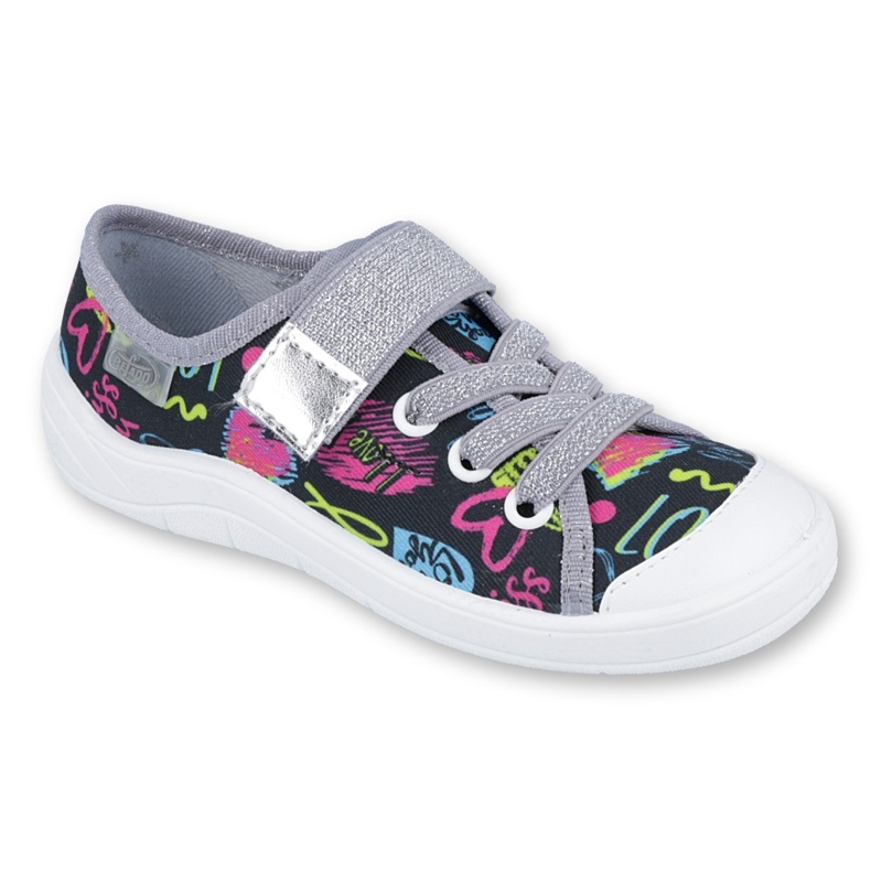 Befado children's shoes 251Q137 black pink silver grey 1