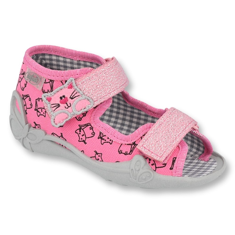 Befado children's shoes 242P103 pink grey 1
