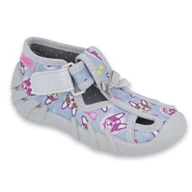 Befado children's shoes 190P093 blue grey multicolored 1 Befado children's shoes 190P093 blue grey multicolored 1