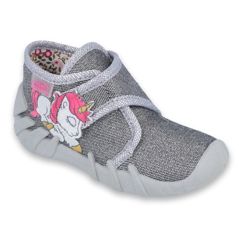 Befado children's shoes 523P016 pink silver grey 1 Befado children's shoes 523P016 pink silver grey 1