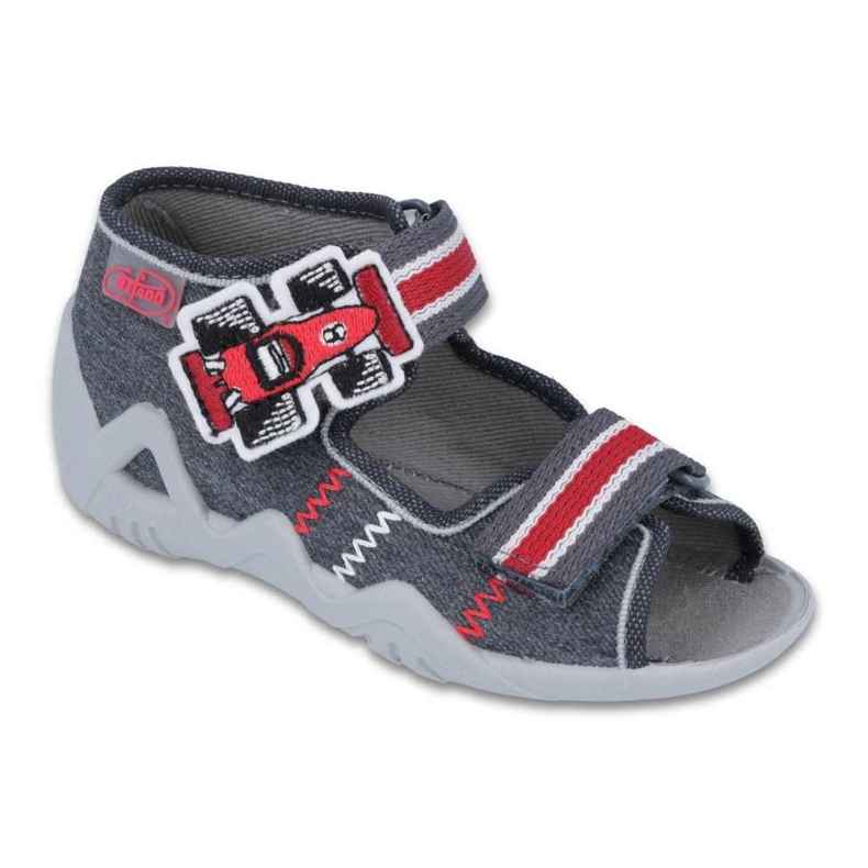 Befado children's shoes 250P087 red grey 2