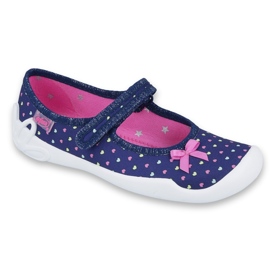 Befado children's shoes 114Y372 navy blue pink 1