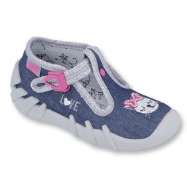 Befado children's shoes 110P361 navy blue pink multicolored 2