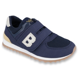 Befado children's shoes up to 23 cm 516Y038 navy blue yellow 1