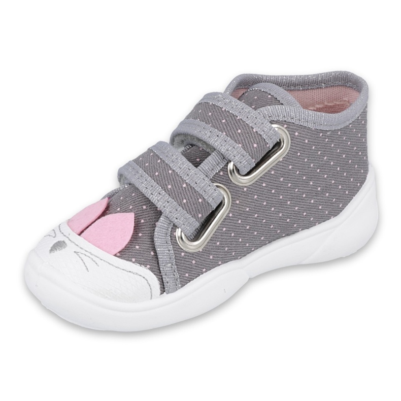 Befado children's shoes 212P059 grey pink 1 Befado children's shoes 212P059 grey pink 1