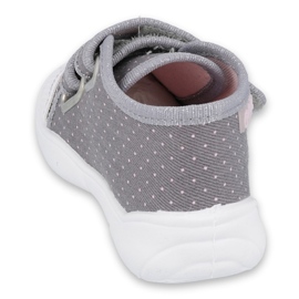 Befado children's shoes 212P059 grey pink 2 Befado children's shoes 212P059 grey pink 2