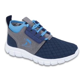 Befado children's shoes up to 23 cm 516Y035 blue grey navy blue 1