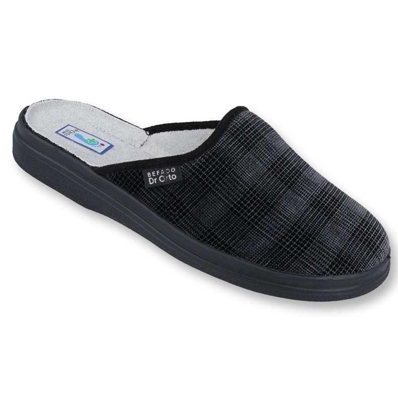 Befado men's shoes pu 125M011 black grey 1 Befado men's shoes pu 125M011 black grey 1