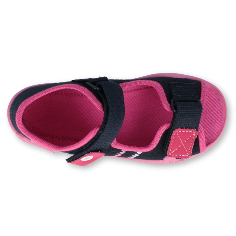 Befado children's shoes 242P056 navy blue pink 2