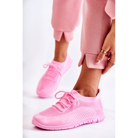 FM1 Women's Pink Sequro Slip On Sport Shoes 1