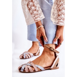 Leather Women's Sandals Maciejka 01924-15 Pink 2