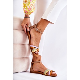 Fashionable Women's Sandals Maciejka L4953-04 Multicolor beige multicolored 1
