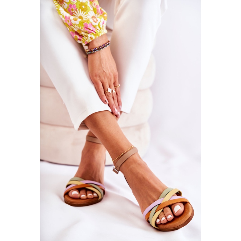 Fashionable Women's Sandals Maciejka L4953-04 Multicolor beige multicolored 2