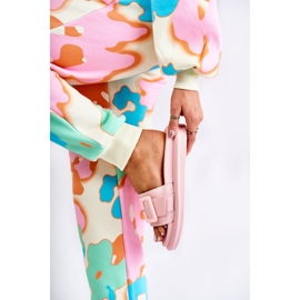 Women's Slippers With A Buckle Pink Devia 1