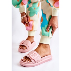 Women's Slippers With A Buckle Pink Devia 2