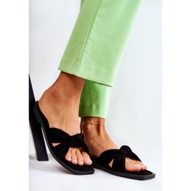 PG1 Women's Fashionable Suede Black Slippers Lorrie 1