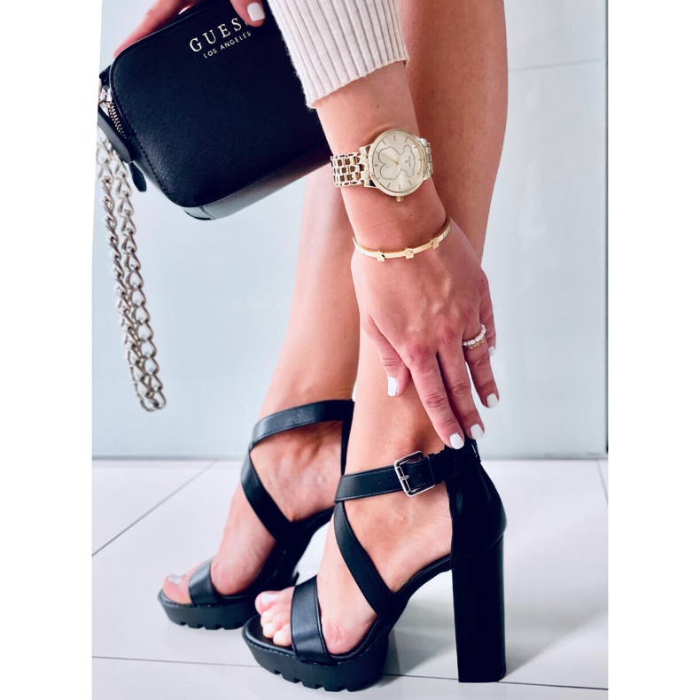 Sandals on the Spencer Black platform 2