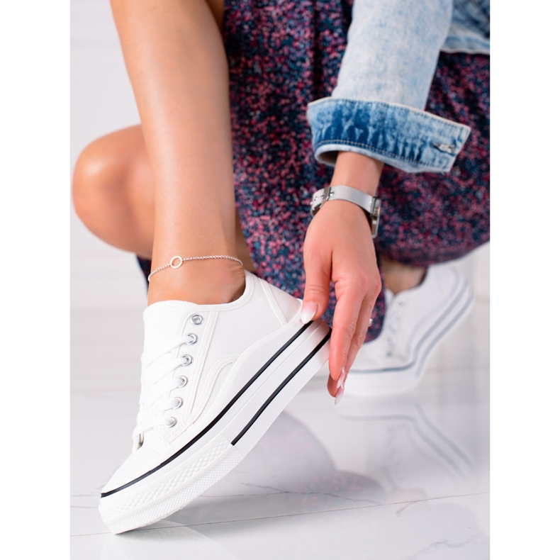 SHELOVET Sneakers On The Platform white 1