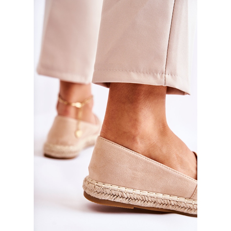 S.Barski Classic Women's Beige Slip-on Espadrilles Cersei 2