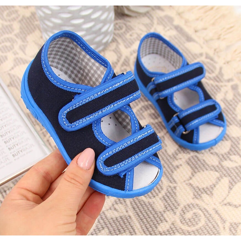 Slippers boys' sandals home Nazo blue 2