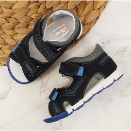Boys' sandals with velcro navy blue Kornecki 6696 1
