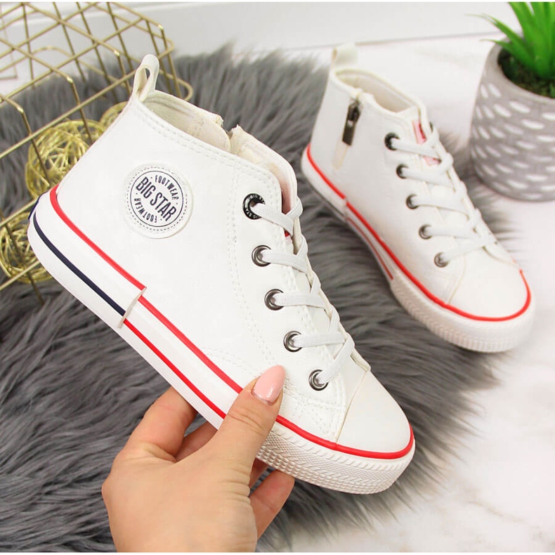 Children's eco leather white Big Star II374004 1 Children's eco leather white Big Star II374004 1