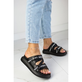 Black Laura La.Fi platform slippers 2