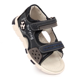 Boys' sandals with Velcro navy blue NEWS multicolored 1
