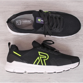 Rieker 07802-01 black mesh men's sports shoes 2