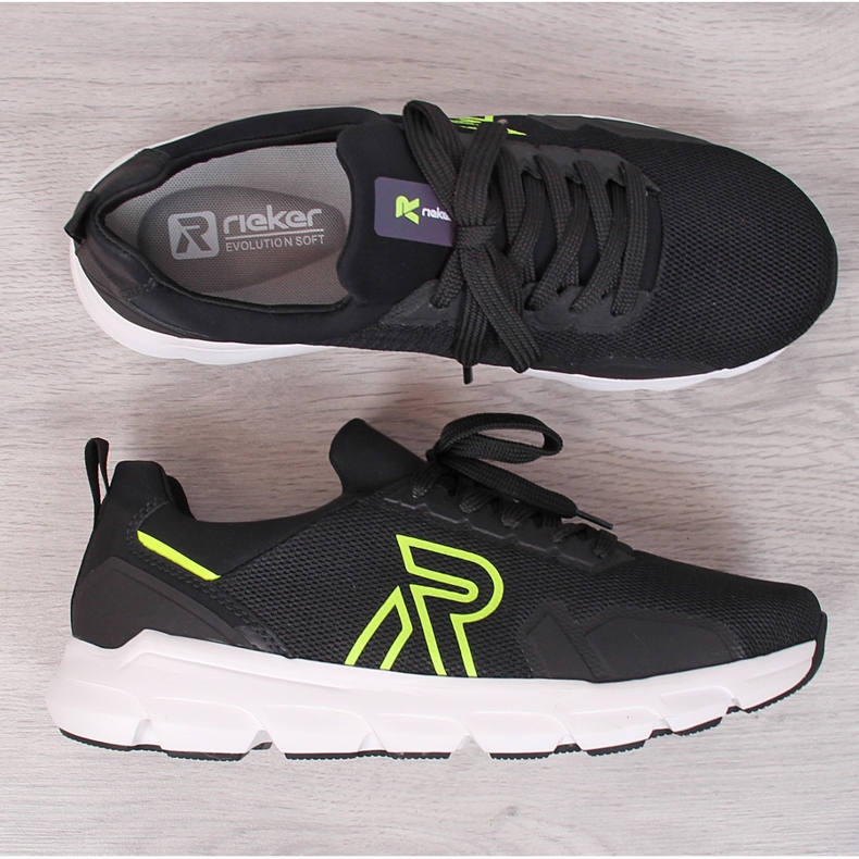 Rieker 07802-01 black mesh men's sports shoes 2 Rieker 07802-01 black mesh men's sports shoes 2