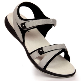 American Club gray velcro women's sports sandals grey 1 American Club gray velcro women's sports sandals grey 1