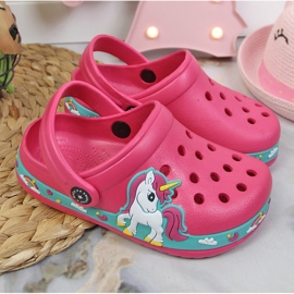 Pink American Club pink unicorn slippers 2