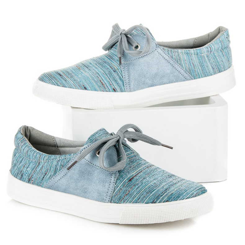 Kylie Sneakers With Ethnic Pattern blue 1