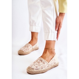 S.Barski Classic Women's Espadrilles Openwork Beige Catris 1