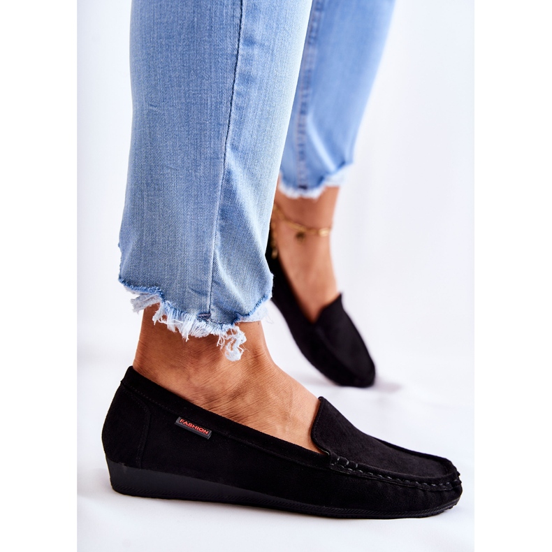 PH1 Women's Suede Black Wedge Loafers La Cava 1 PH1 Women's Suede Black Wedge Loafers La Cava 1