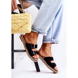 PG1 Classic Suede Women's Slippers Black Casilda 2