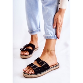 PG1 Classic Suede Women's Slippers Black Casilda 1