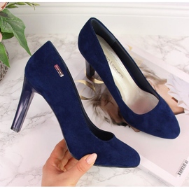 Sergio Leone women's navy blue pumps 1