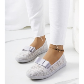 Zorda gray openwork sneakers grey 1