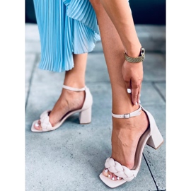 High-heeled sandals from Denise Beige 2