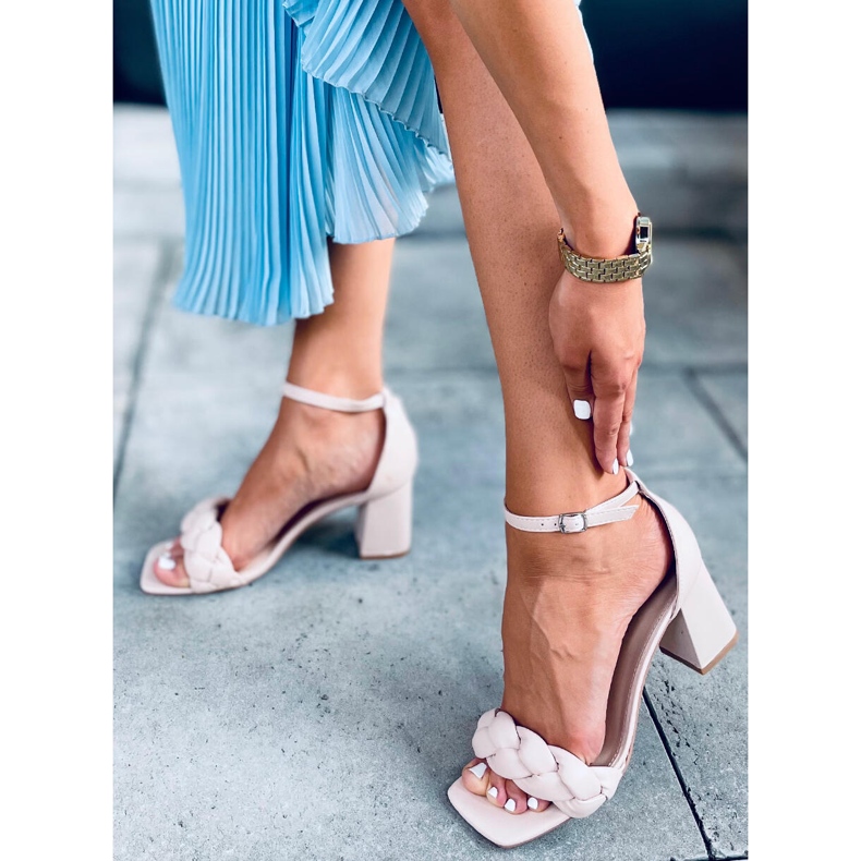 High-heeled sandals from Denise Beige 2