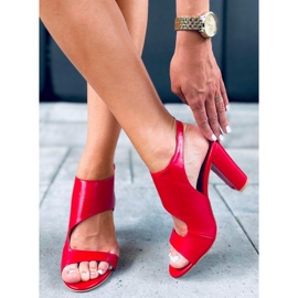 Jessica Red high-heeled sandals 1