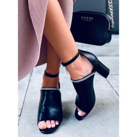 Mary Black high-heeled sandals 1