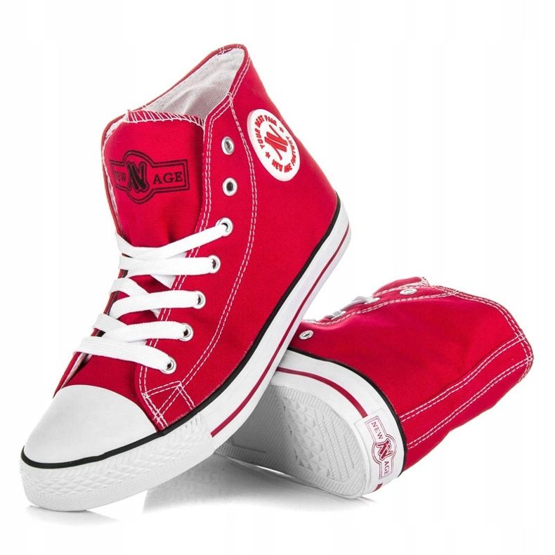 New Age High Sneakers red 1