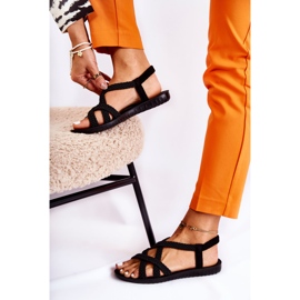 PS1 Women's Black Marell Braided Sandals 1
